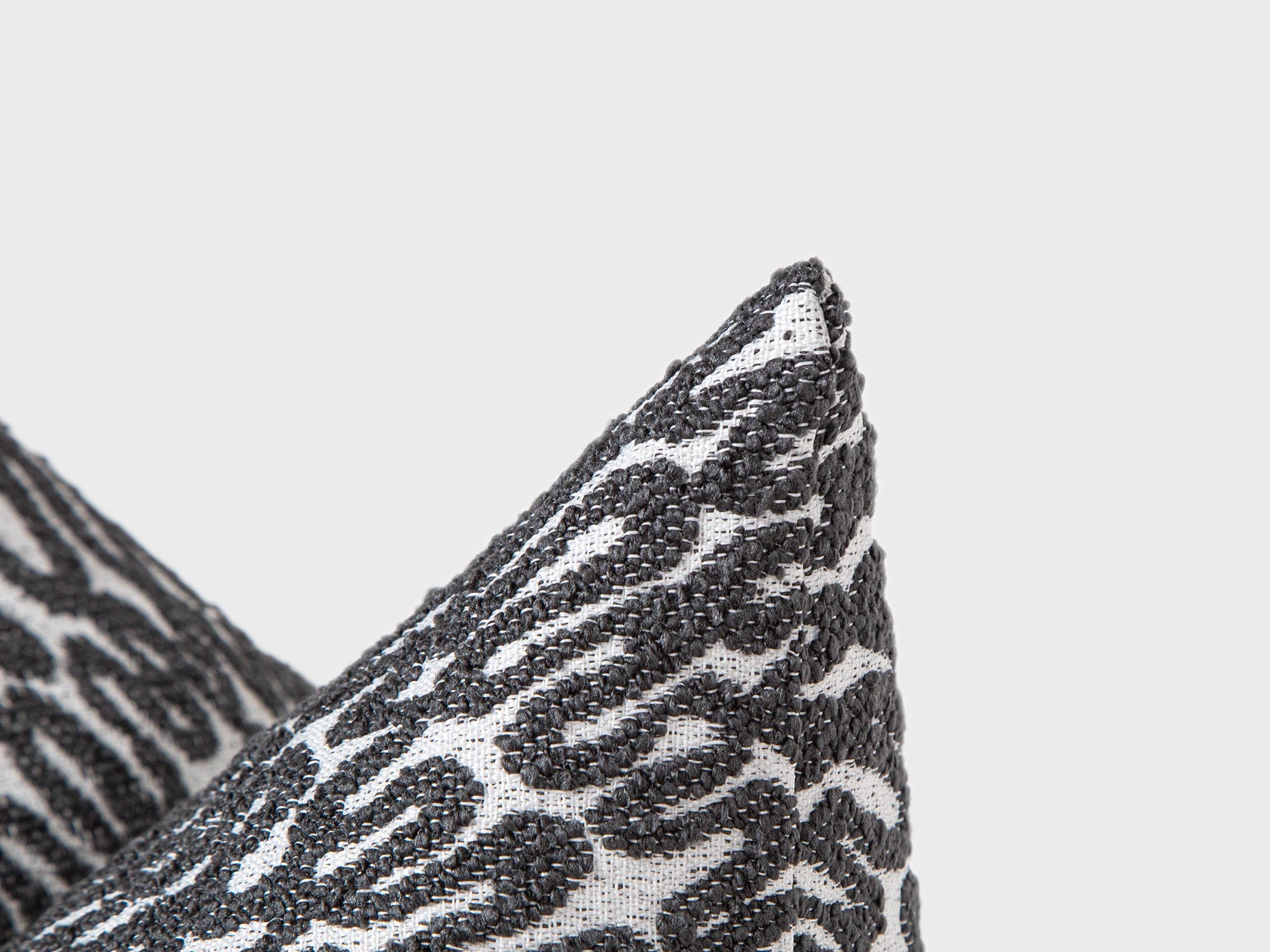 Gray Tactile Abstract Pillow Cover