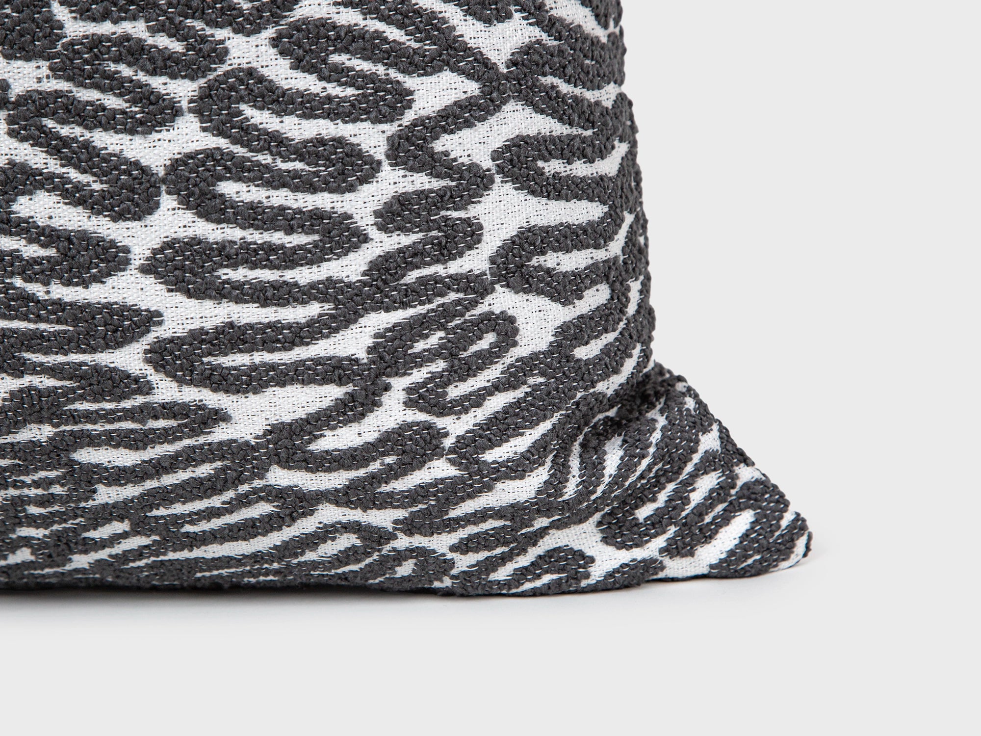 Gray Tactile Abstract Pillow Cover