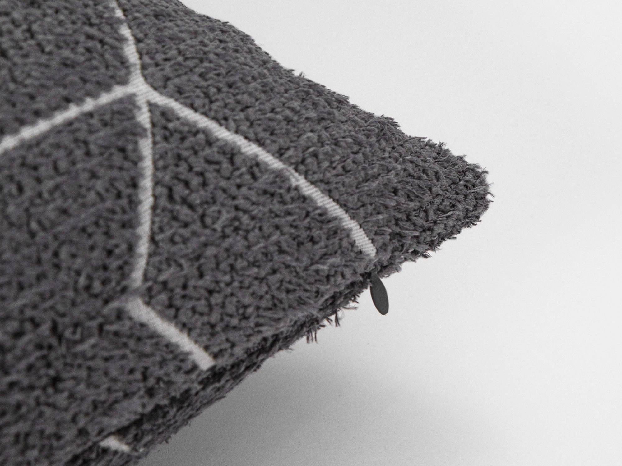 Gray and White Geometric Pillow Cover