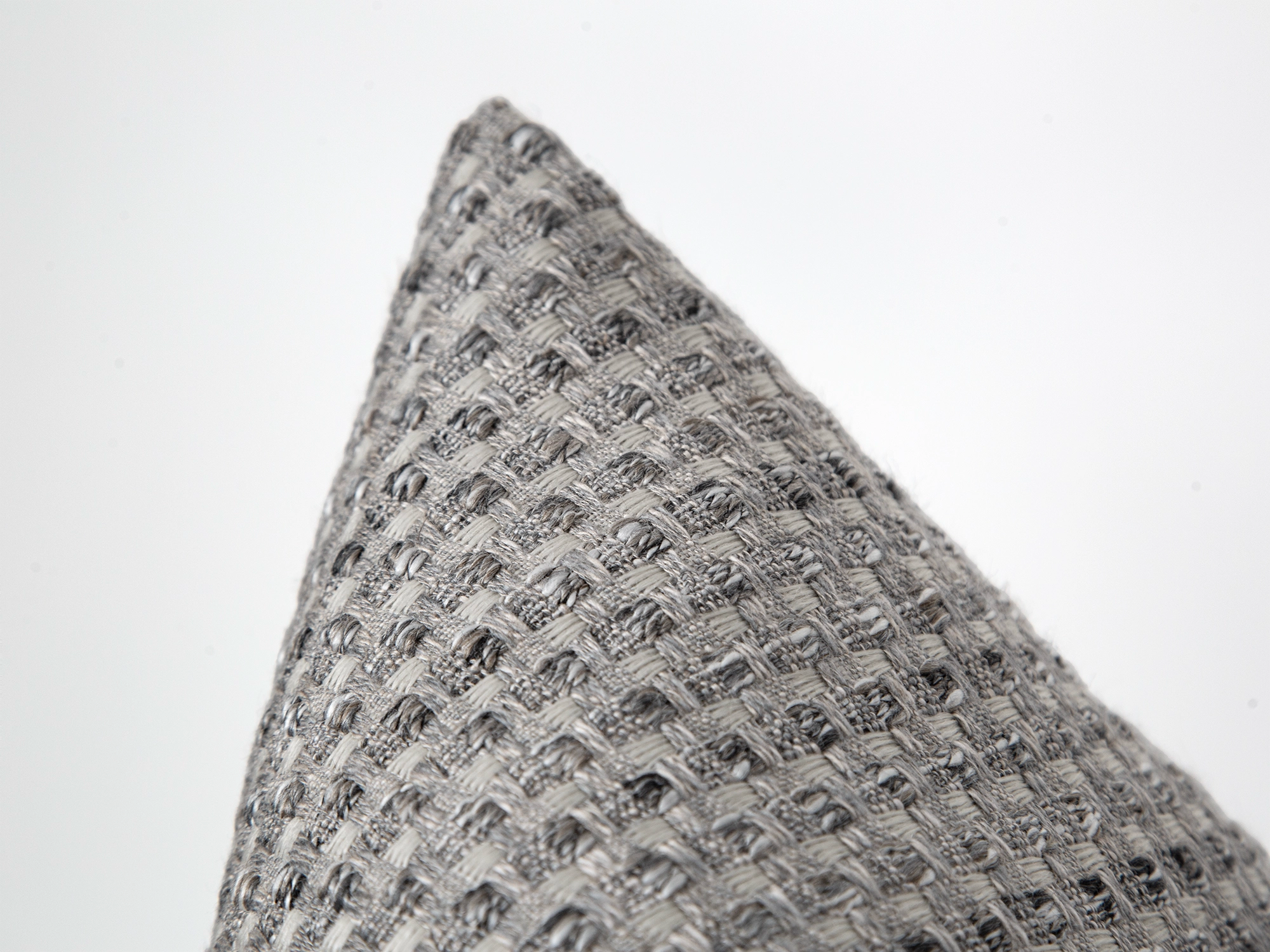 Stone Gray Woven Pillow Cover