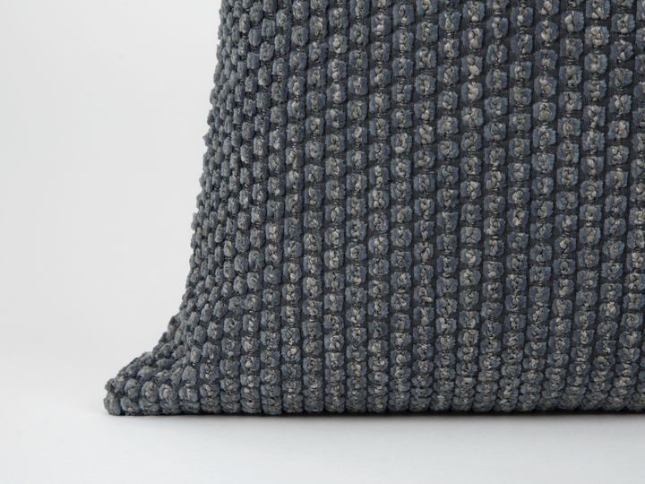 Dusty Blue Textured Dotted Pillow Cover