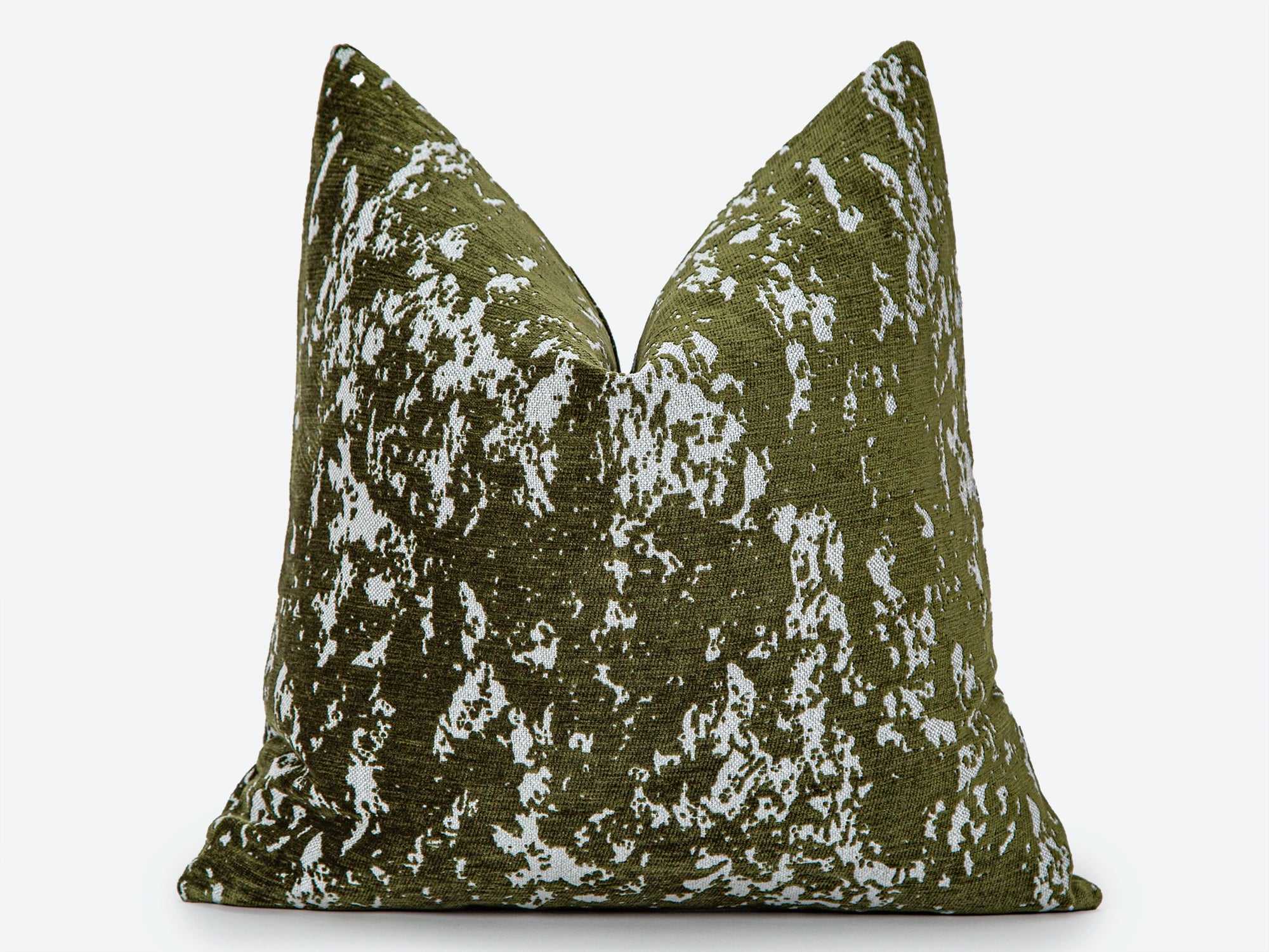 Green Abstract Textured Pillow Cover