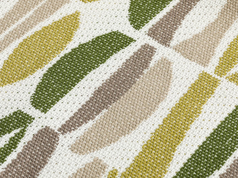 Green Geometric Outdoor Upholstery Fabric