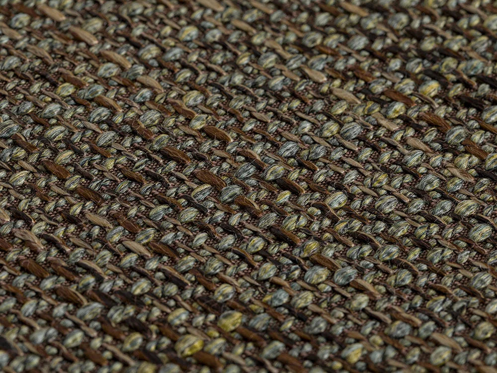Green & Brown Woven Upholstery Fabric - Harvest