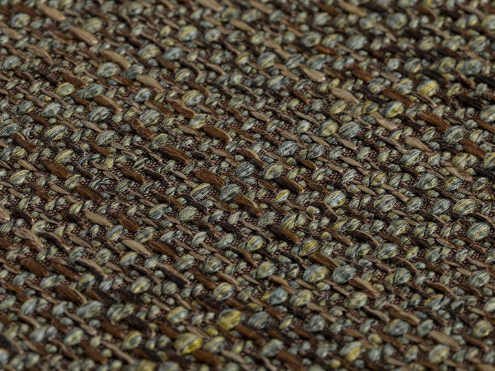 Green & Brown Woven Upholstery Fabric - Harvest