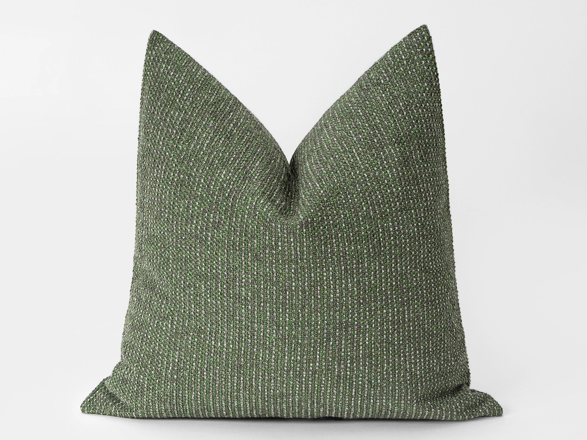 Green Striped Boho Pillow Cover