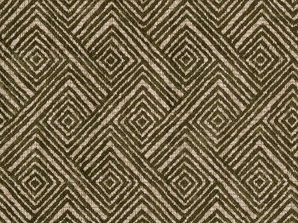 Green Geometric Upholstery Fabric – Nexus Diamond