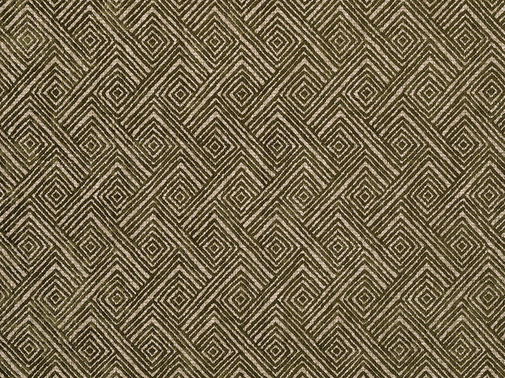 Green Geometric Upholstery Fabric – Nexus Diamond