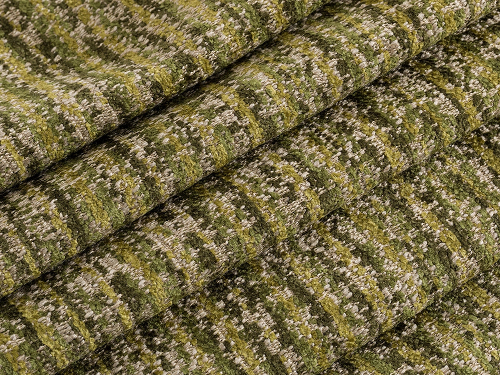 Green Textured Upholstery Fabric - Nexus Pulse