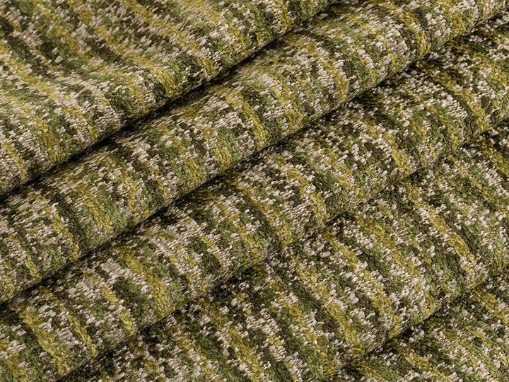 Green Textured Upholstery Fabric - Nexus Pulse