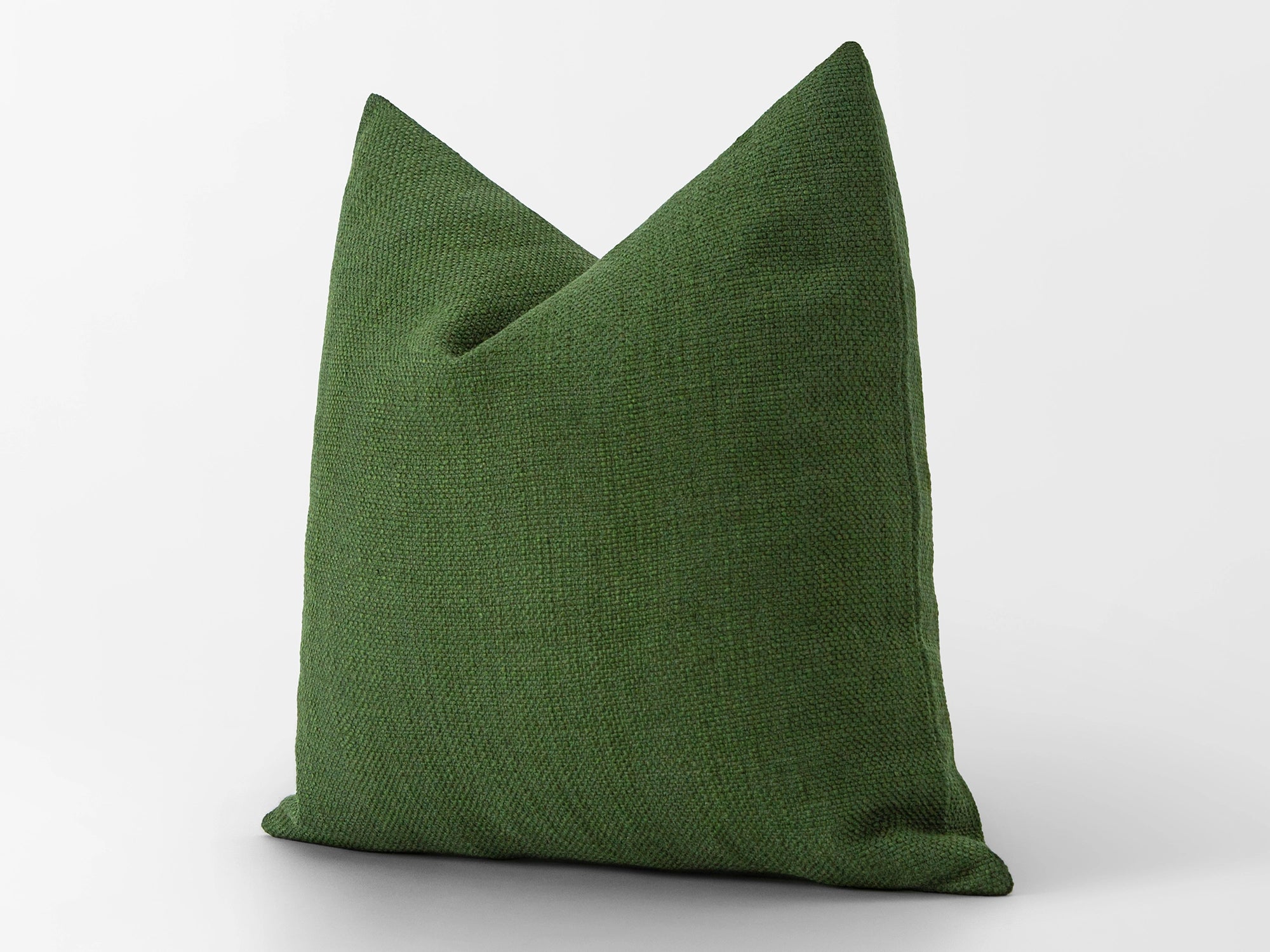 Green Linen Pillow Cover
