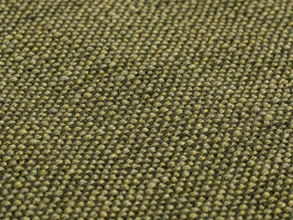 Green Linen Look Upholstery Fabric - Cunda