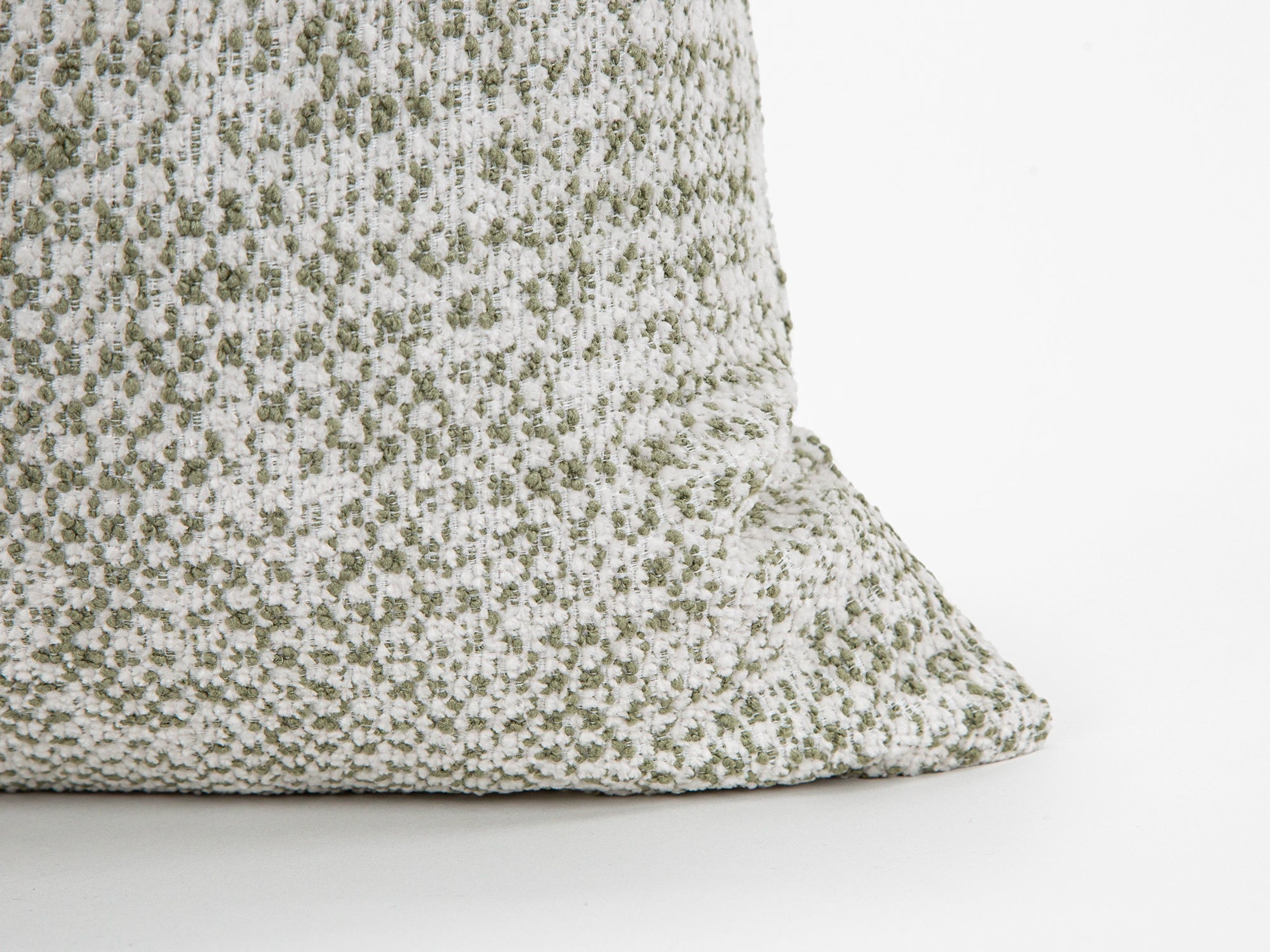 Green and Ivory Striped Pillow Cover