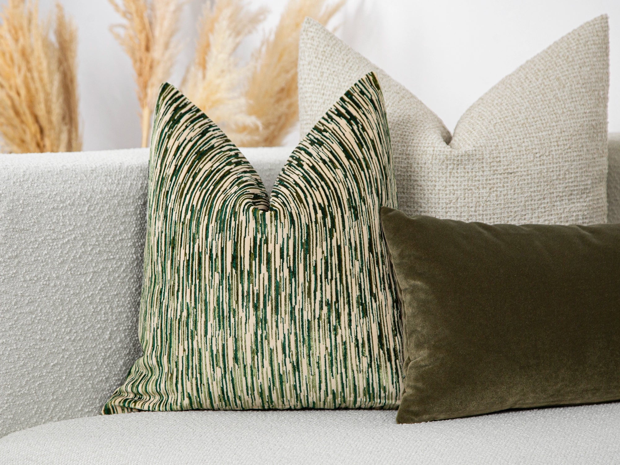Green Luxury Velvet Pillow Cover