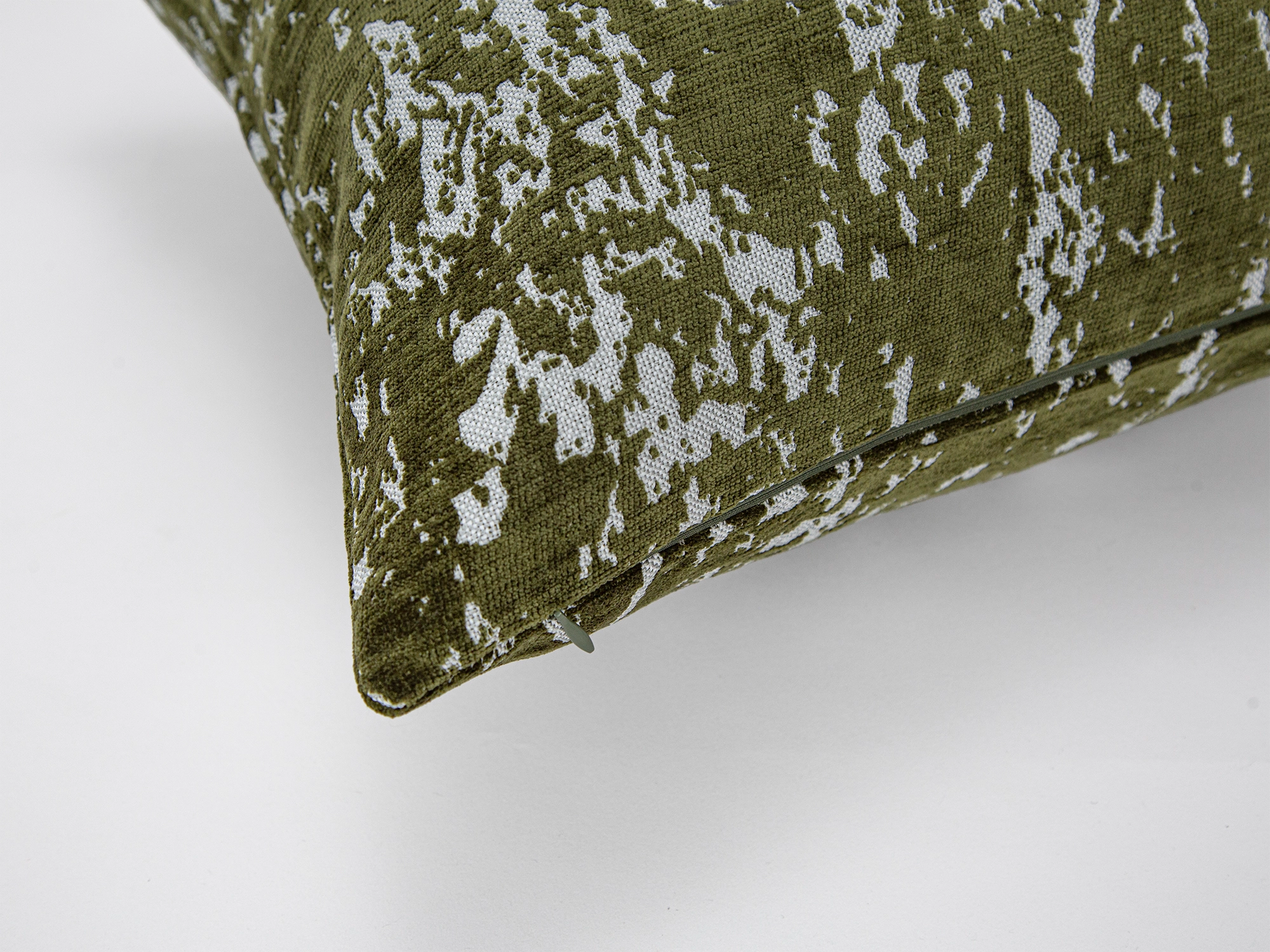 Green Abstract Textured Pillow Cover