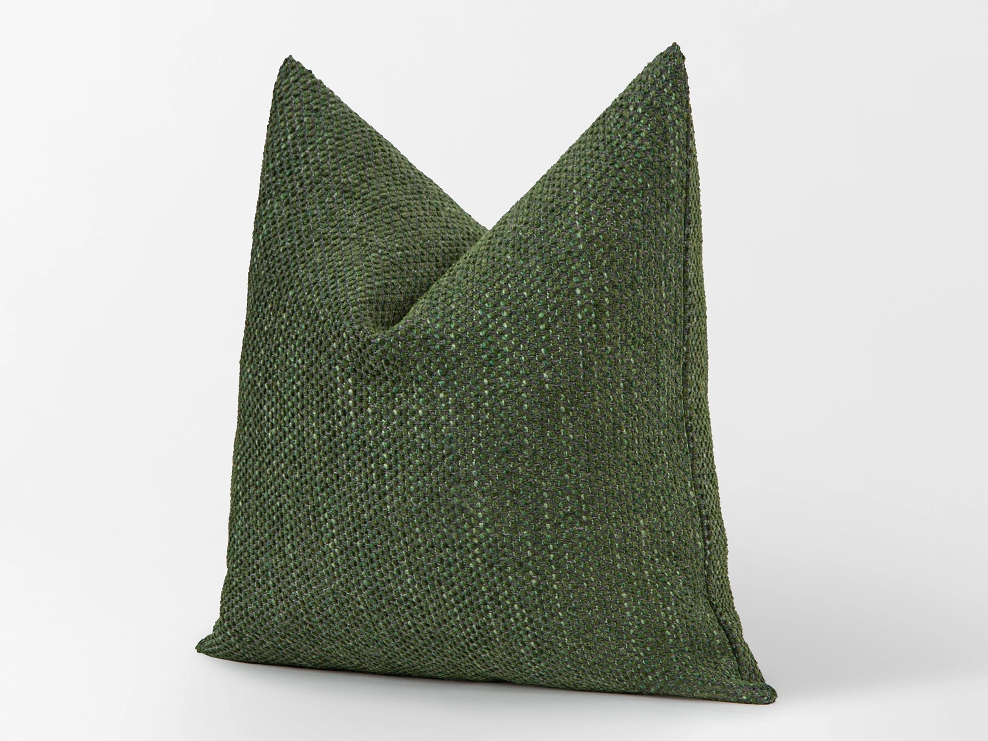 Green Textured Pillow Cover