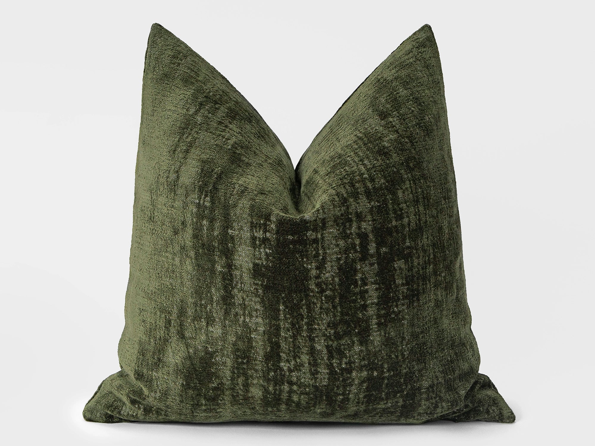 Green Textured Pillow Cover