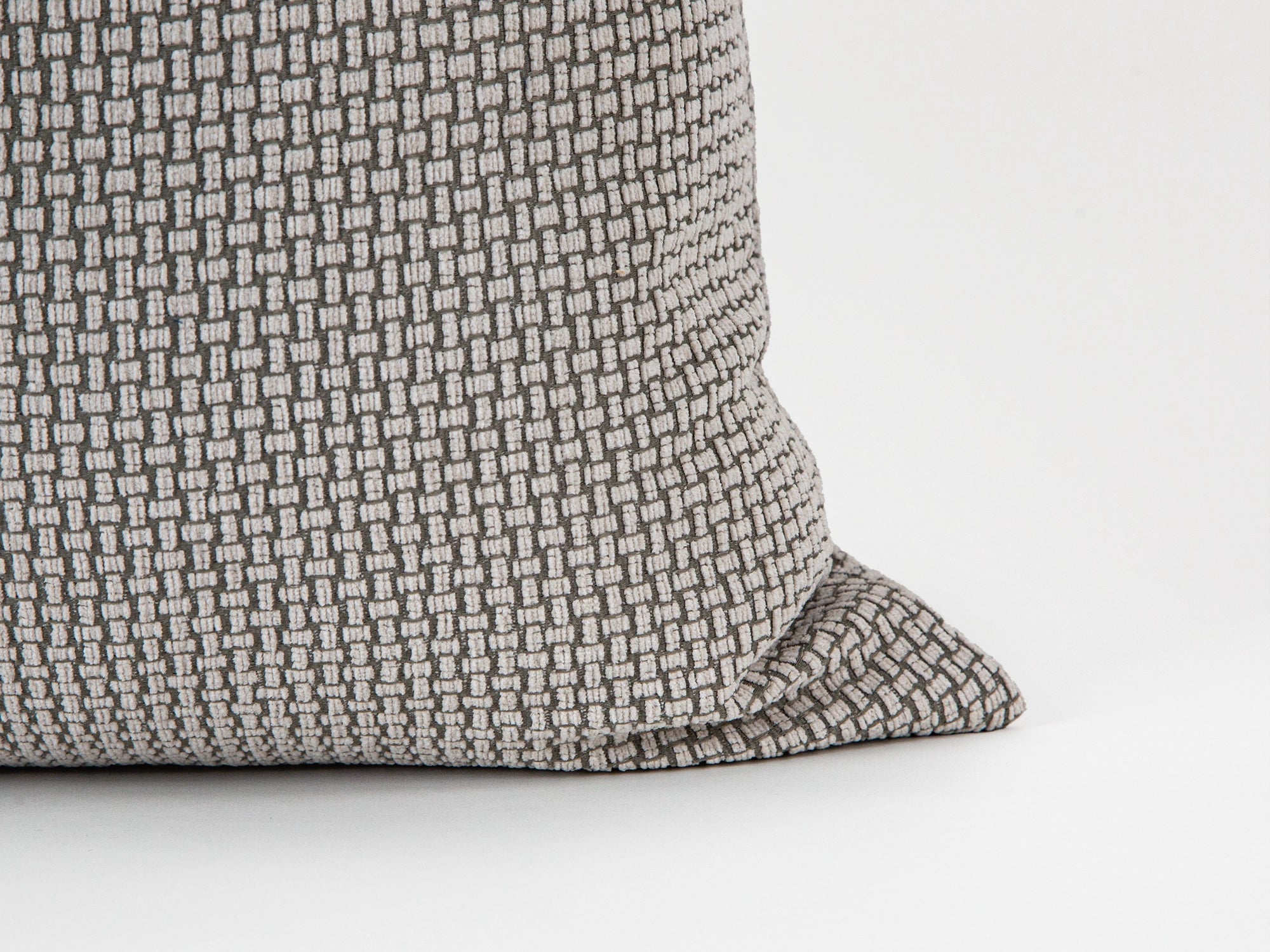 Greige Basket Weave Pillow Cover