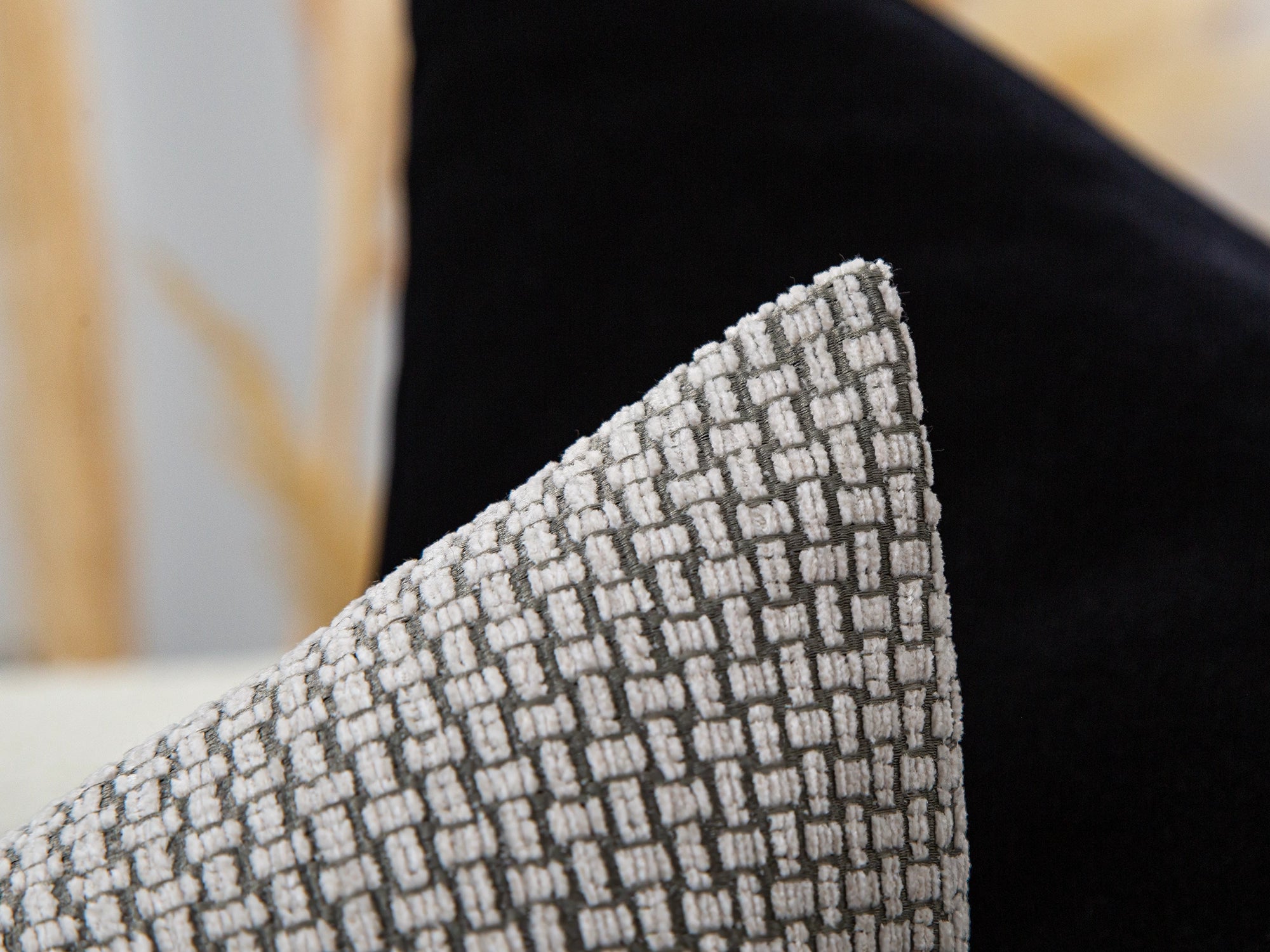 Greige Basket Weave Pillow Cover