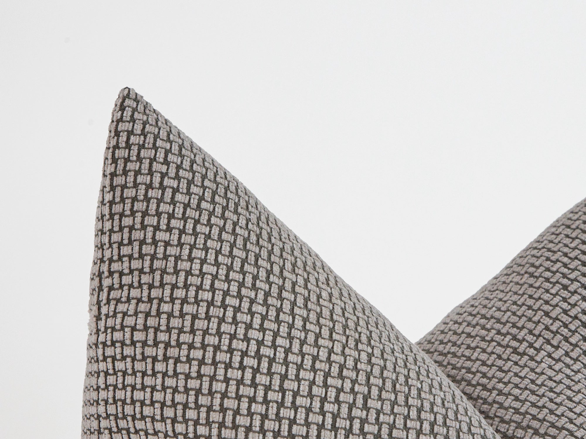 Greige Basket Weave Pillow Cover
