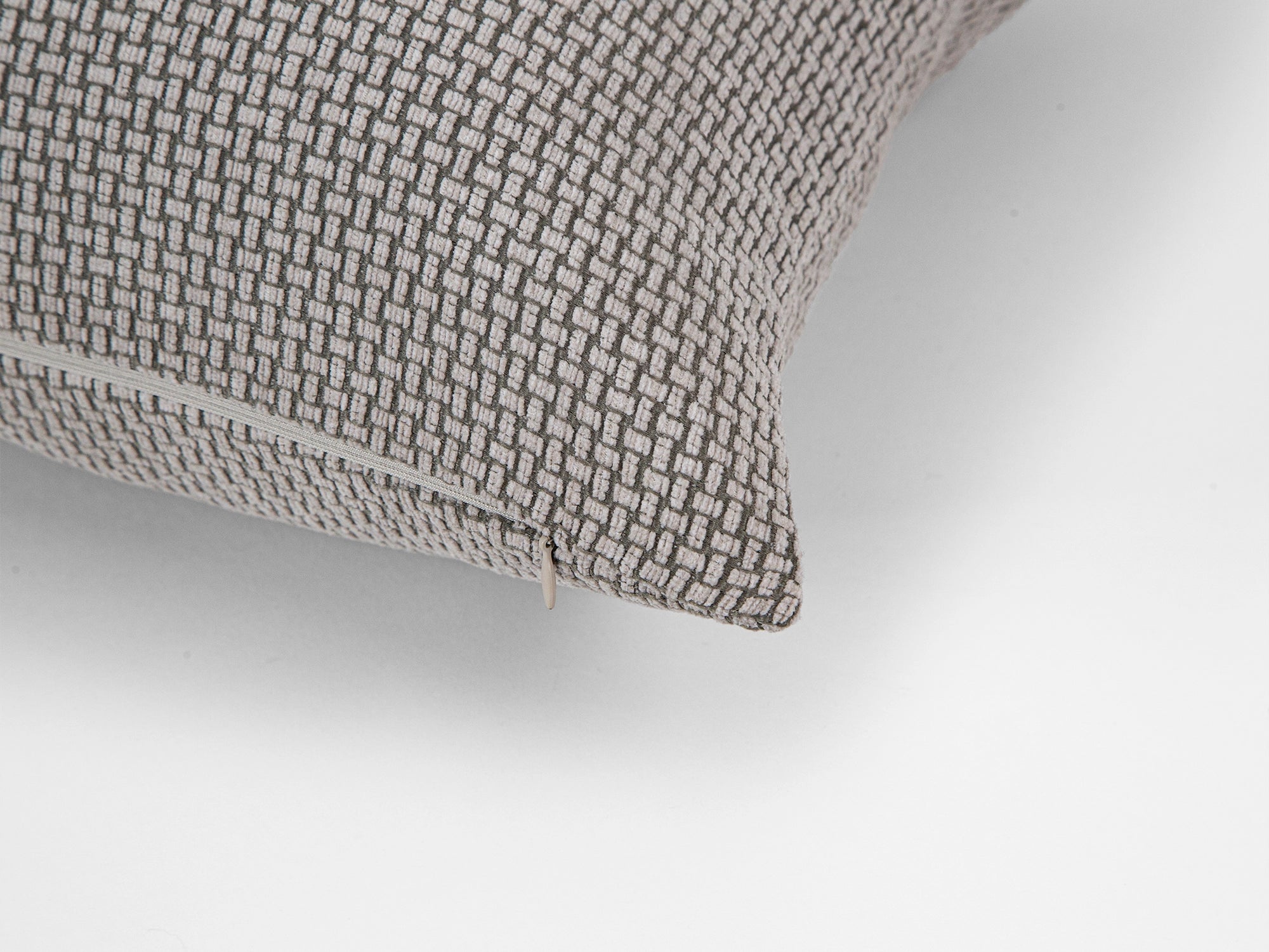 Greige Basket Weave Pillow Cover