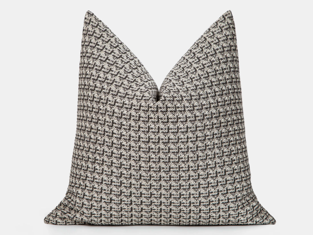 Greige & Charcoal Pillow Cover