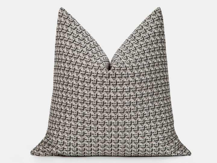Greige & Charcoal Pillow Cover