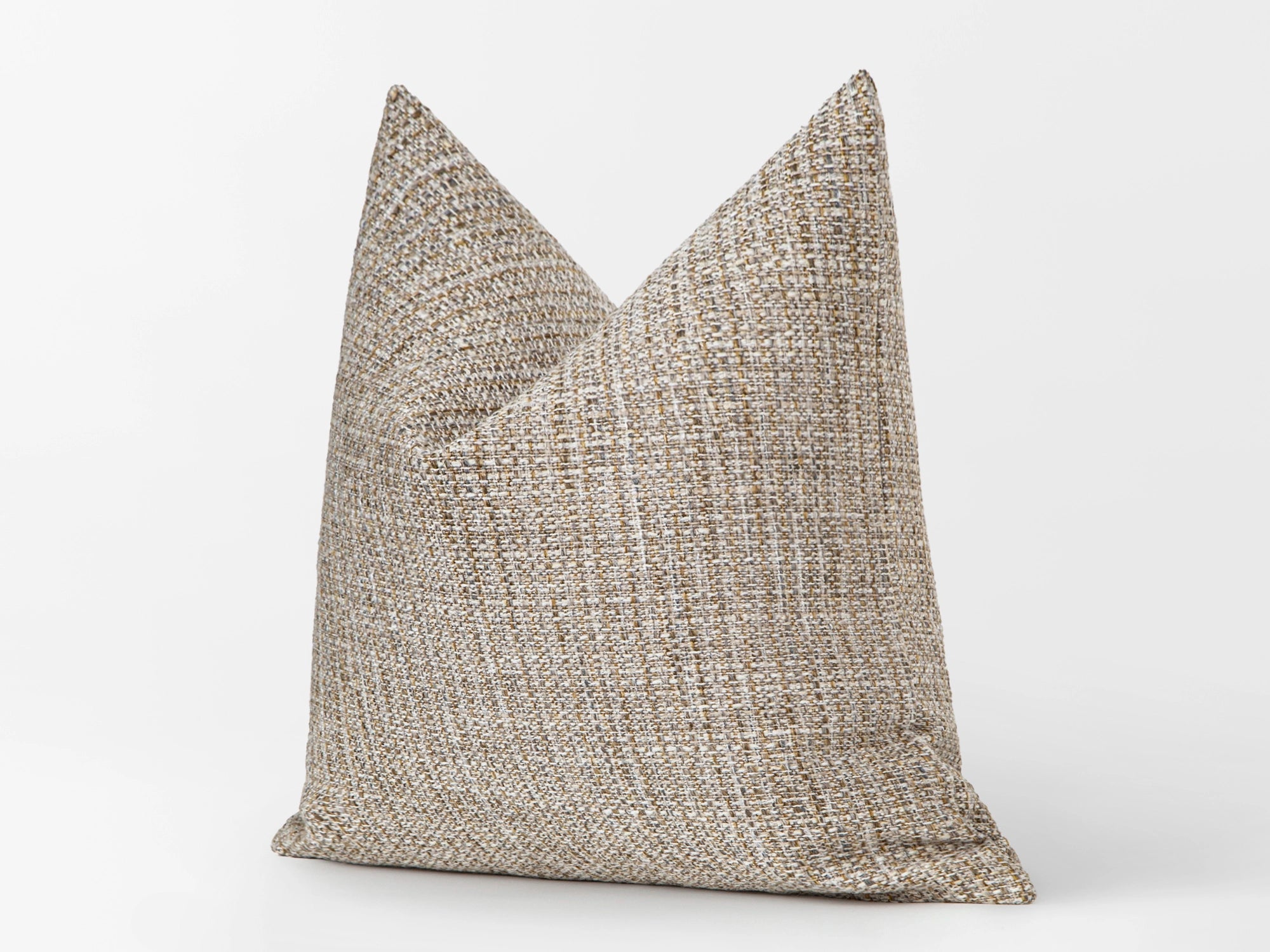 Greige Woven Pillow Cover