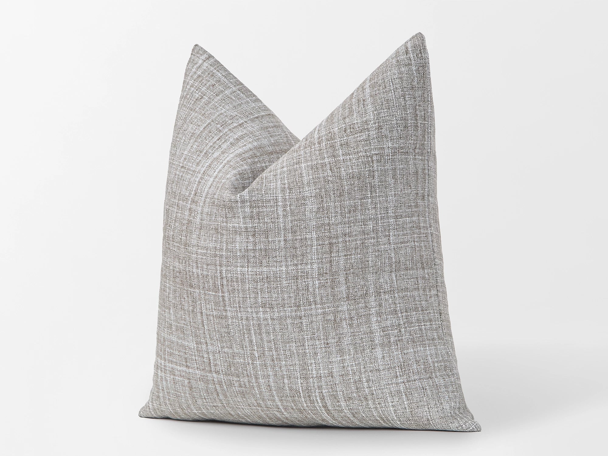Greige Woven Pillow Cover