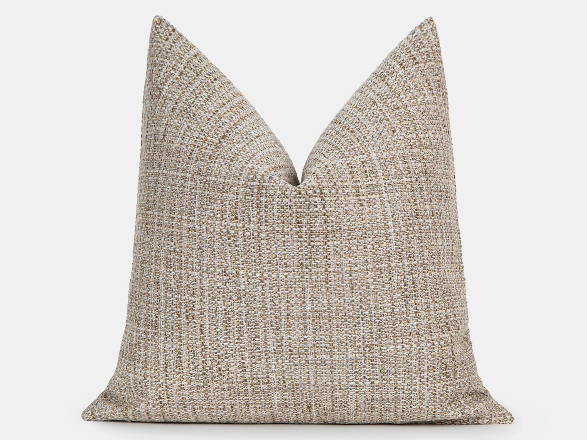 Greige Woven Pillow Cover
