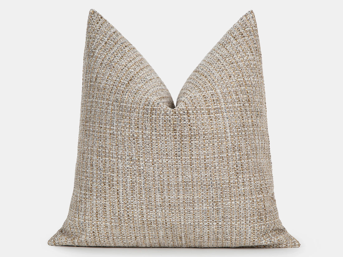 Greige Woven Pillow Cover