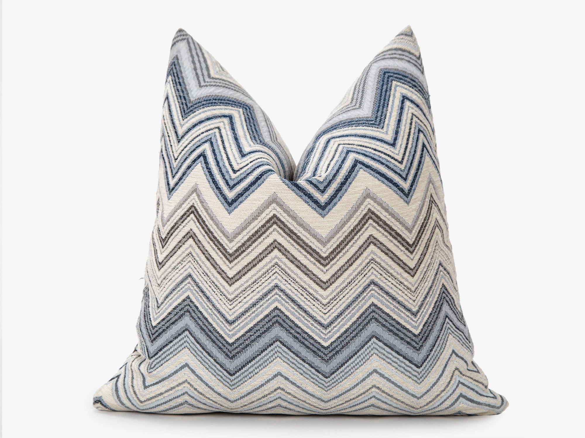 Indigo Chevron Pillow Cover