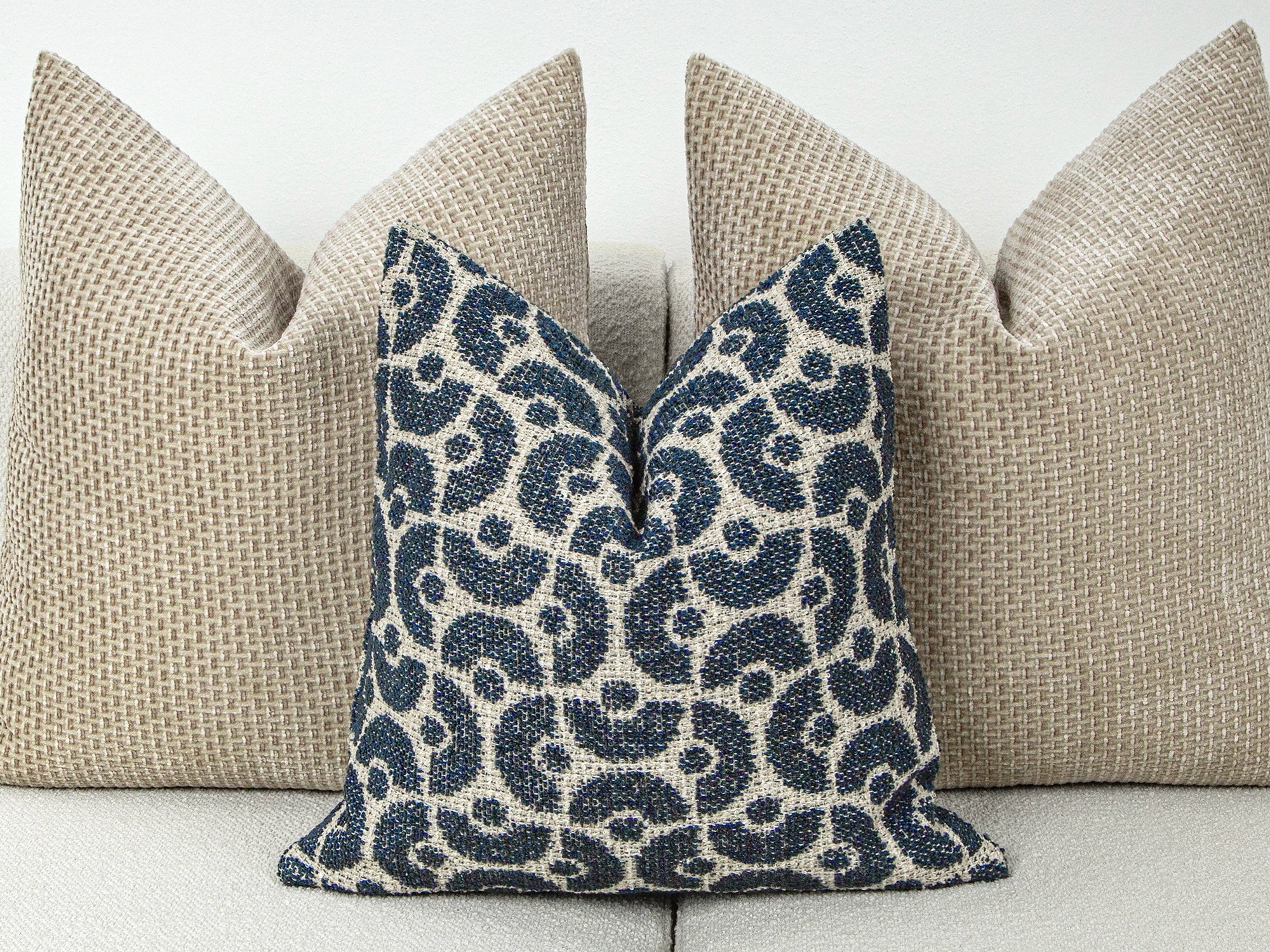 Indigo Boho Geometric Pillow Cover