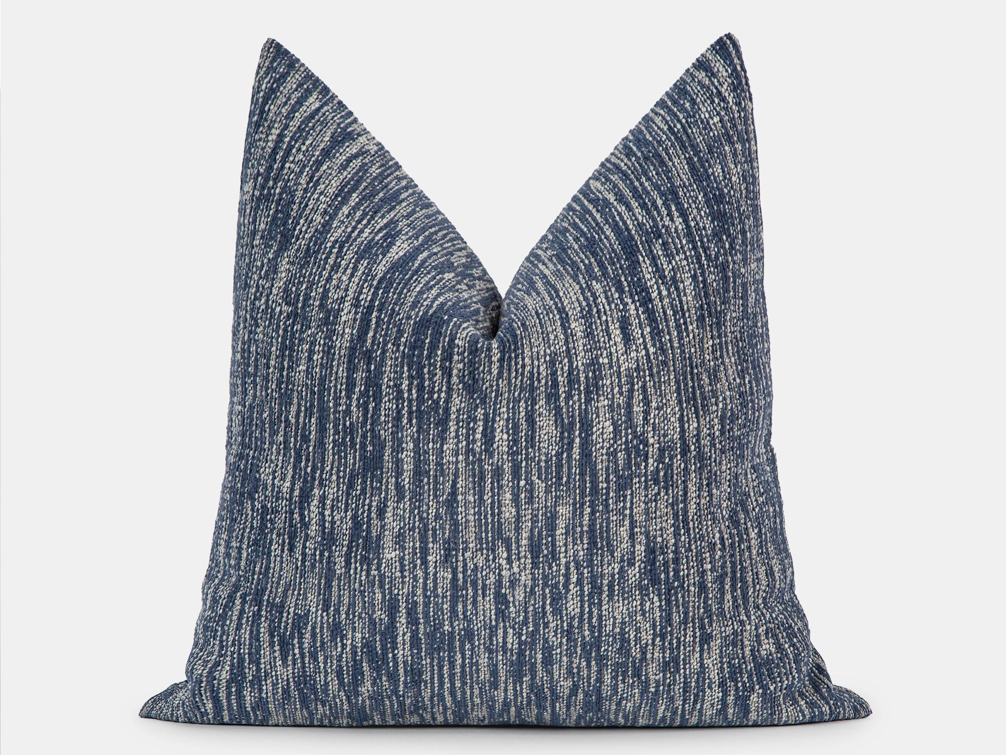Indigo Linear Weave Pillow Cover