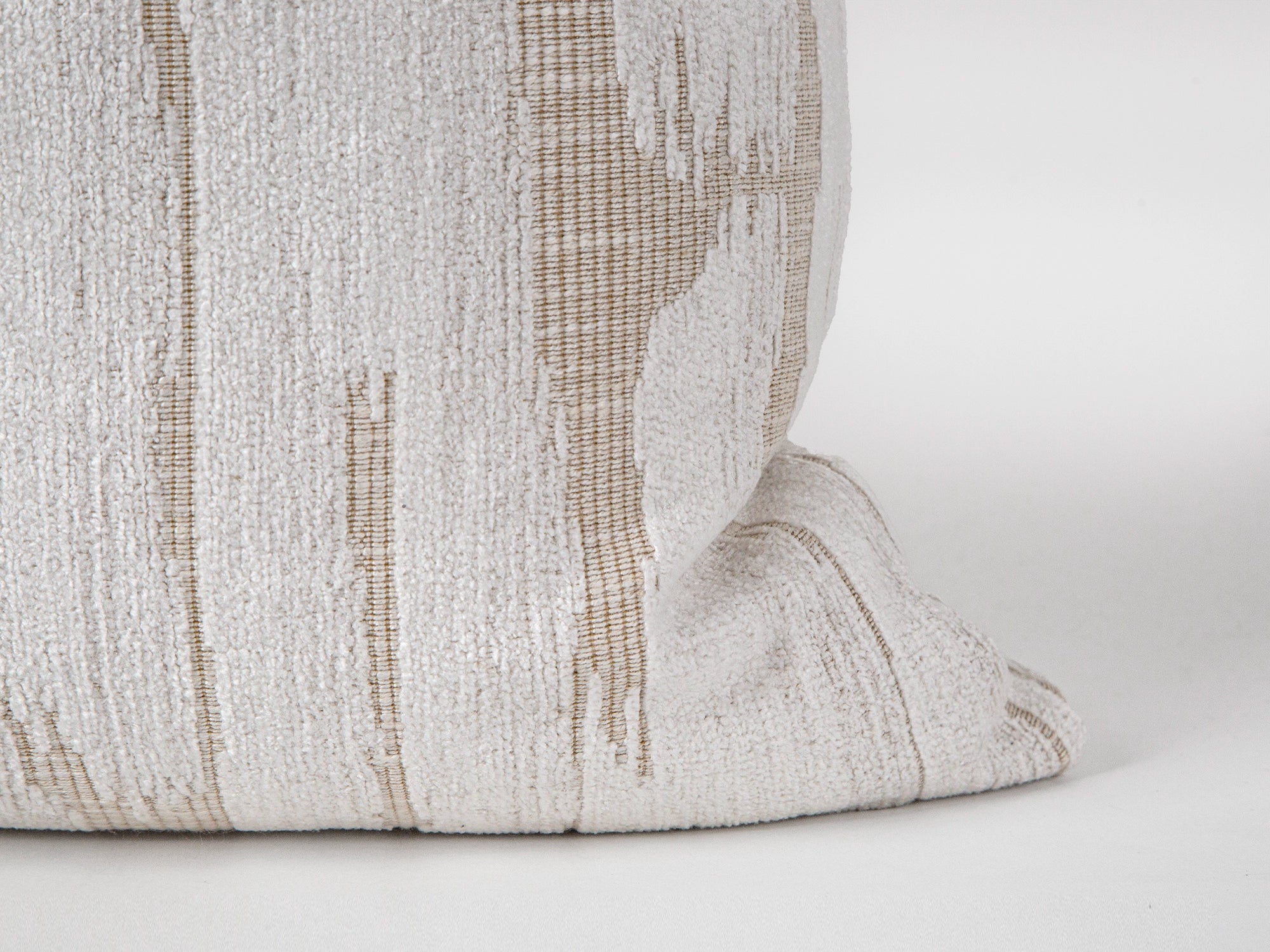 Ivory Textured Silky Pillow Cover