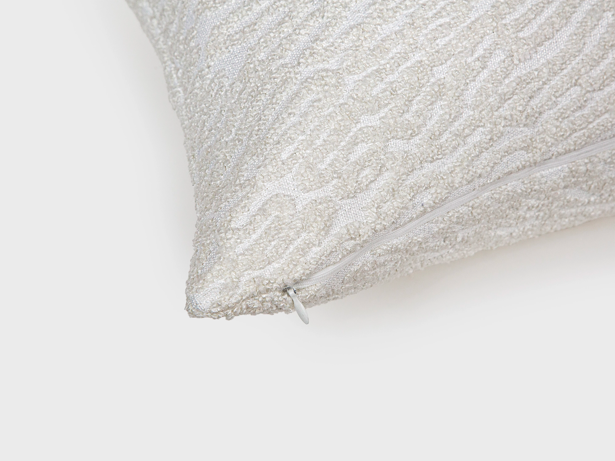 Ivory Tactile Abstract Pillow Cover