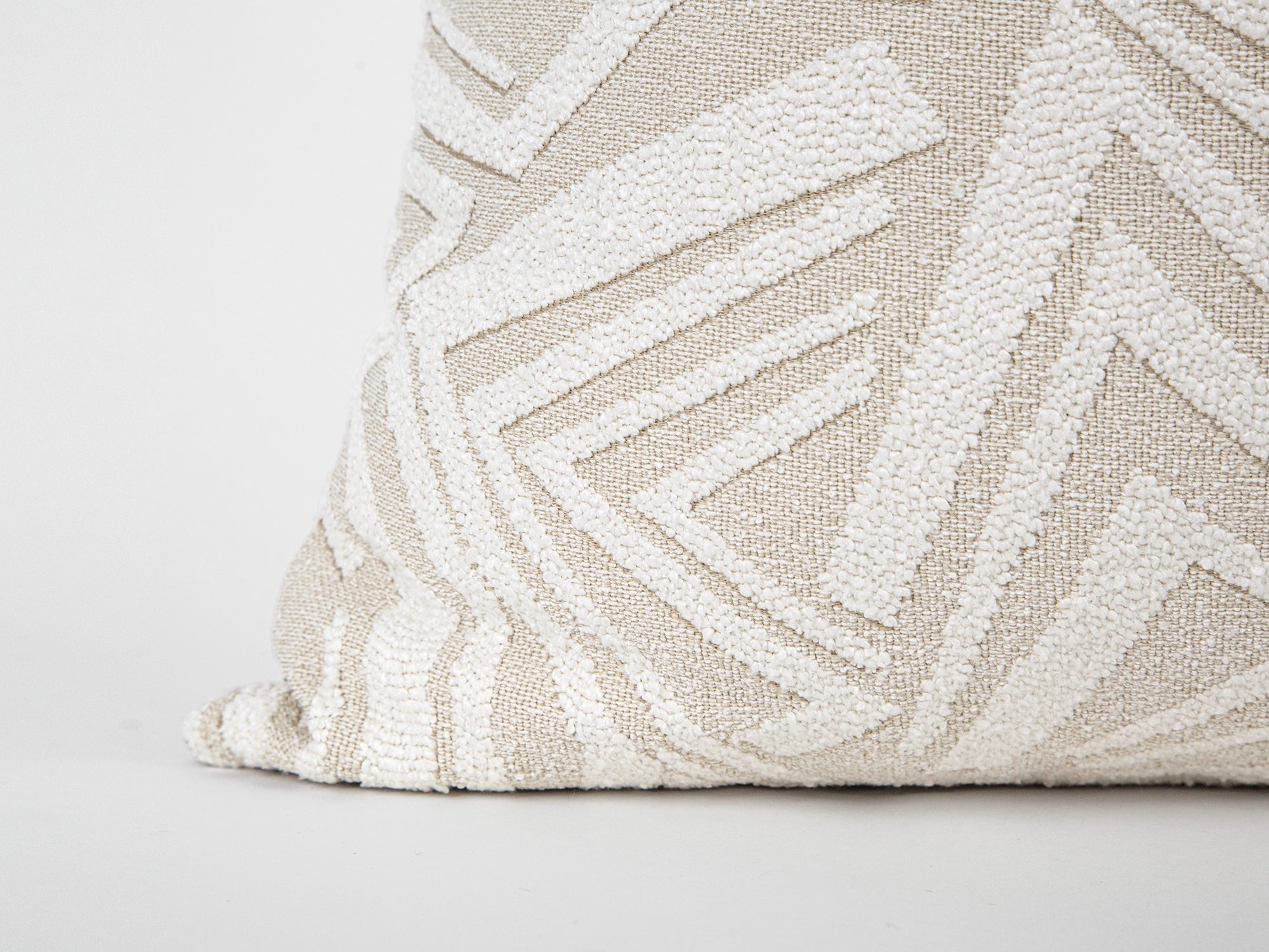 Ivory Arch Geo Textured Pillow Cover - District