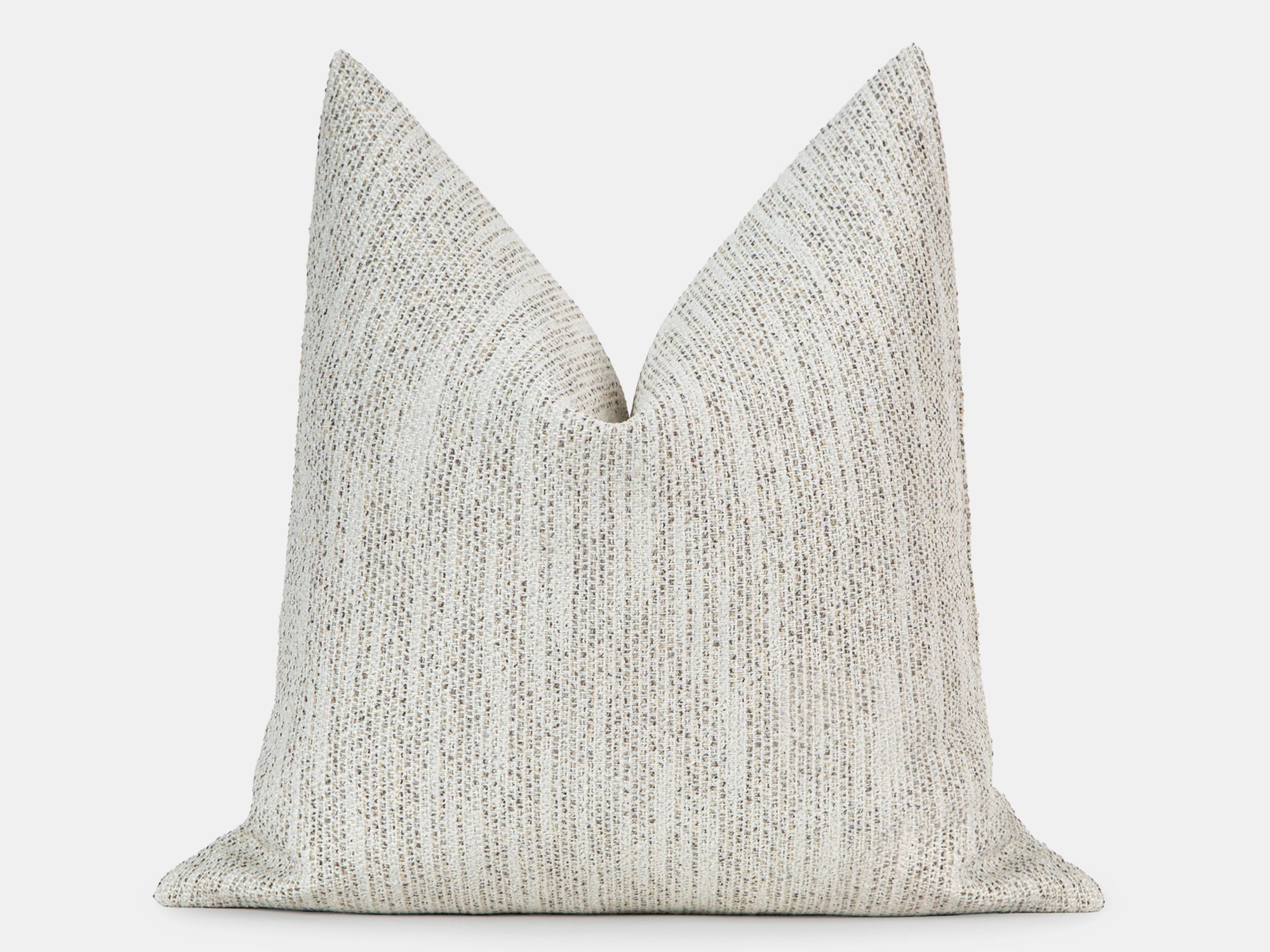 Ivory Speckled Woven Pillow Cover
