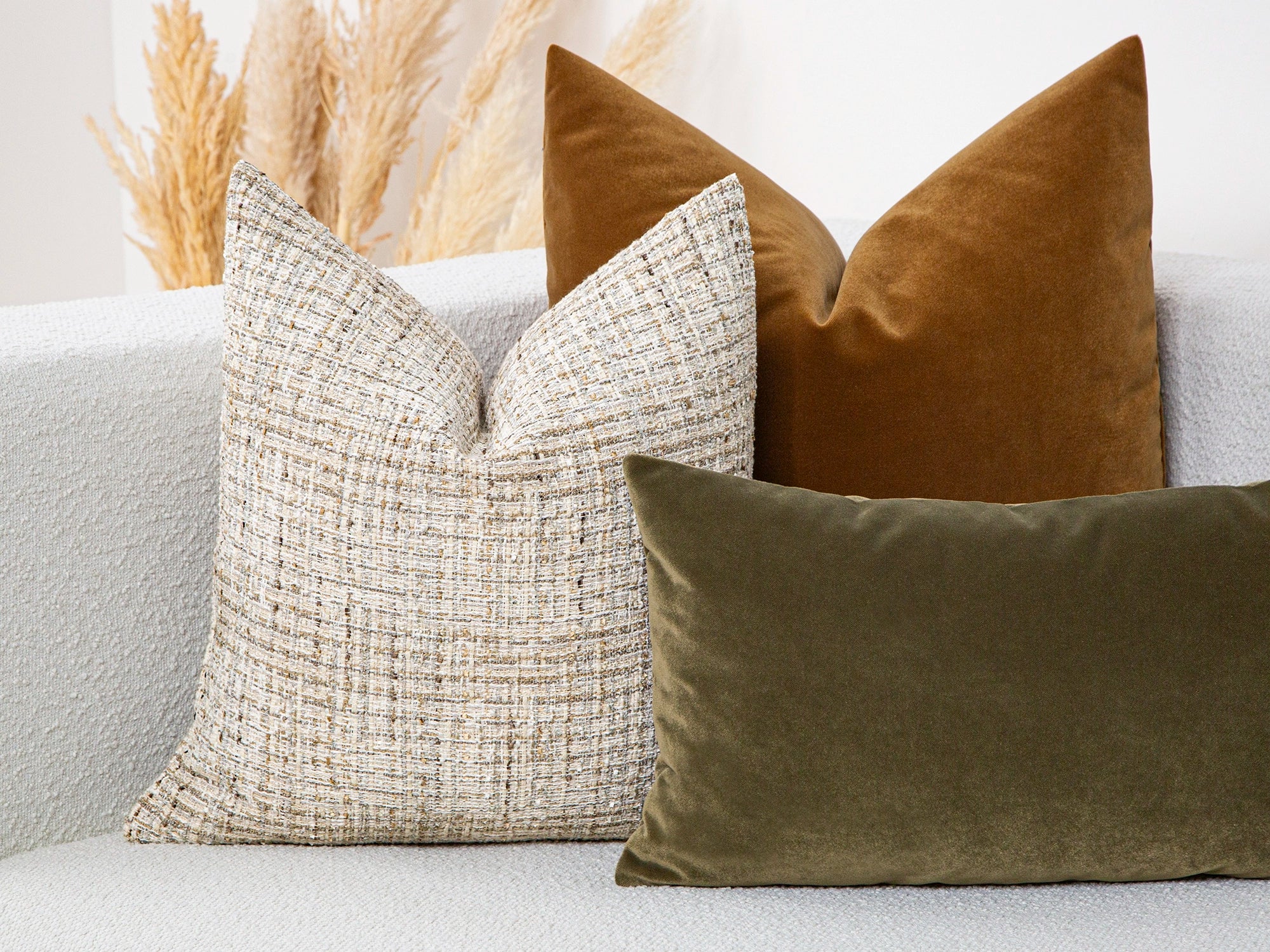 Ivory Boho Textured Pillow Cover