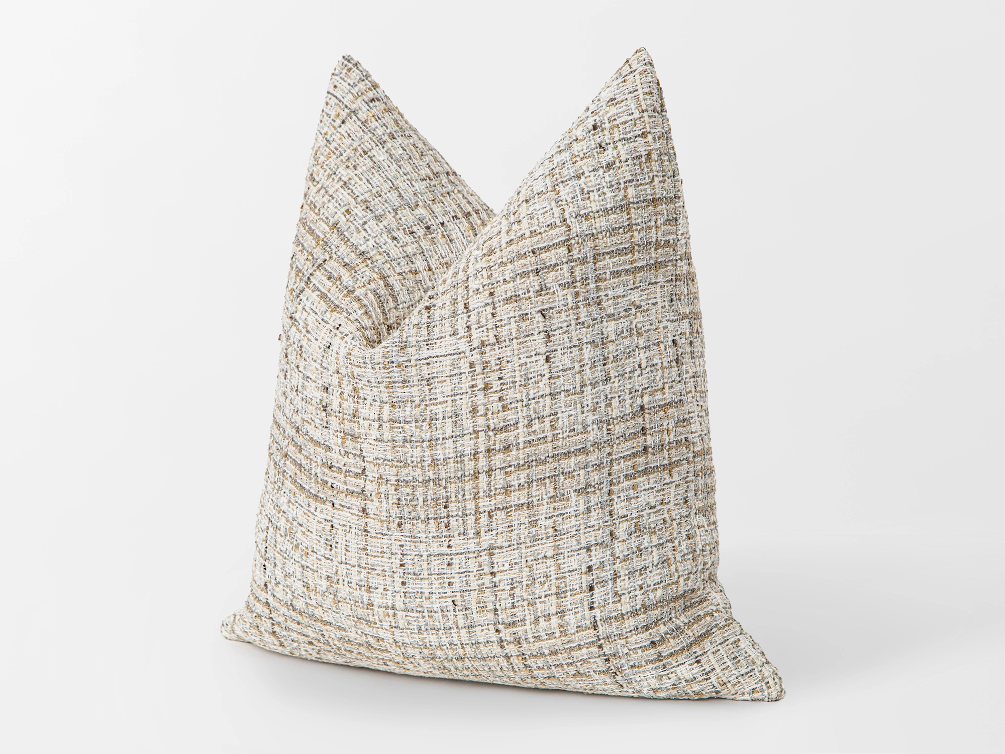 Ivory Boho Textured Pillow Cover