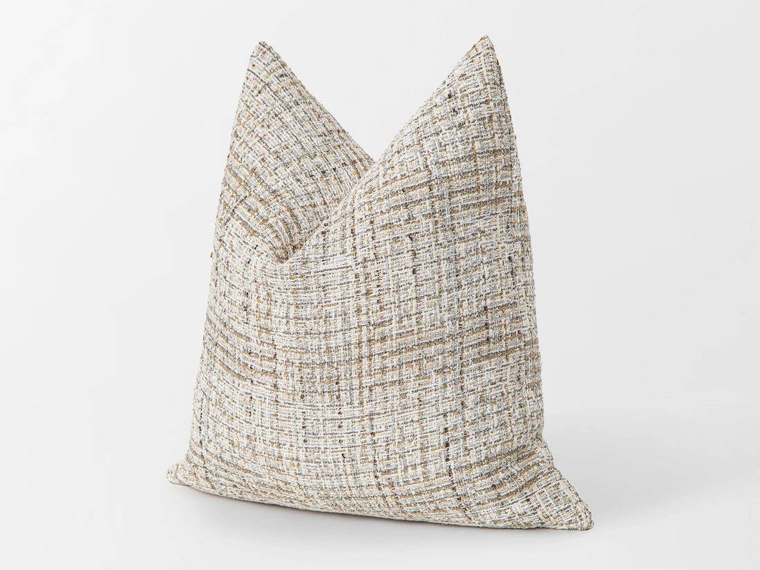 Ivory Boho Textured Pillow Cover