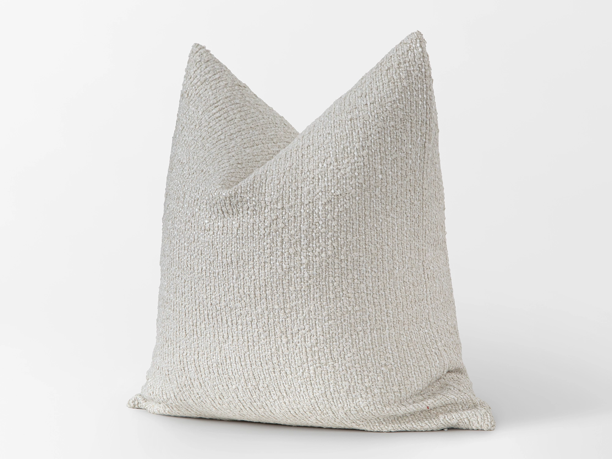 Ivory Striped Boucle Pillow Cover