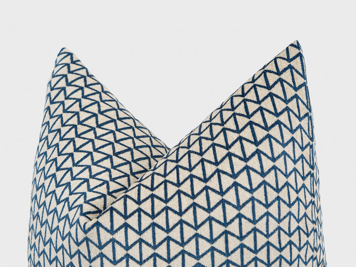 Ivory Bowtie Woven Pillow Cover - Vector