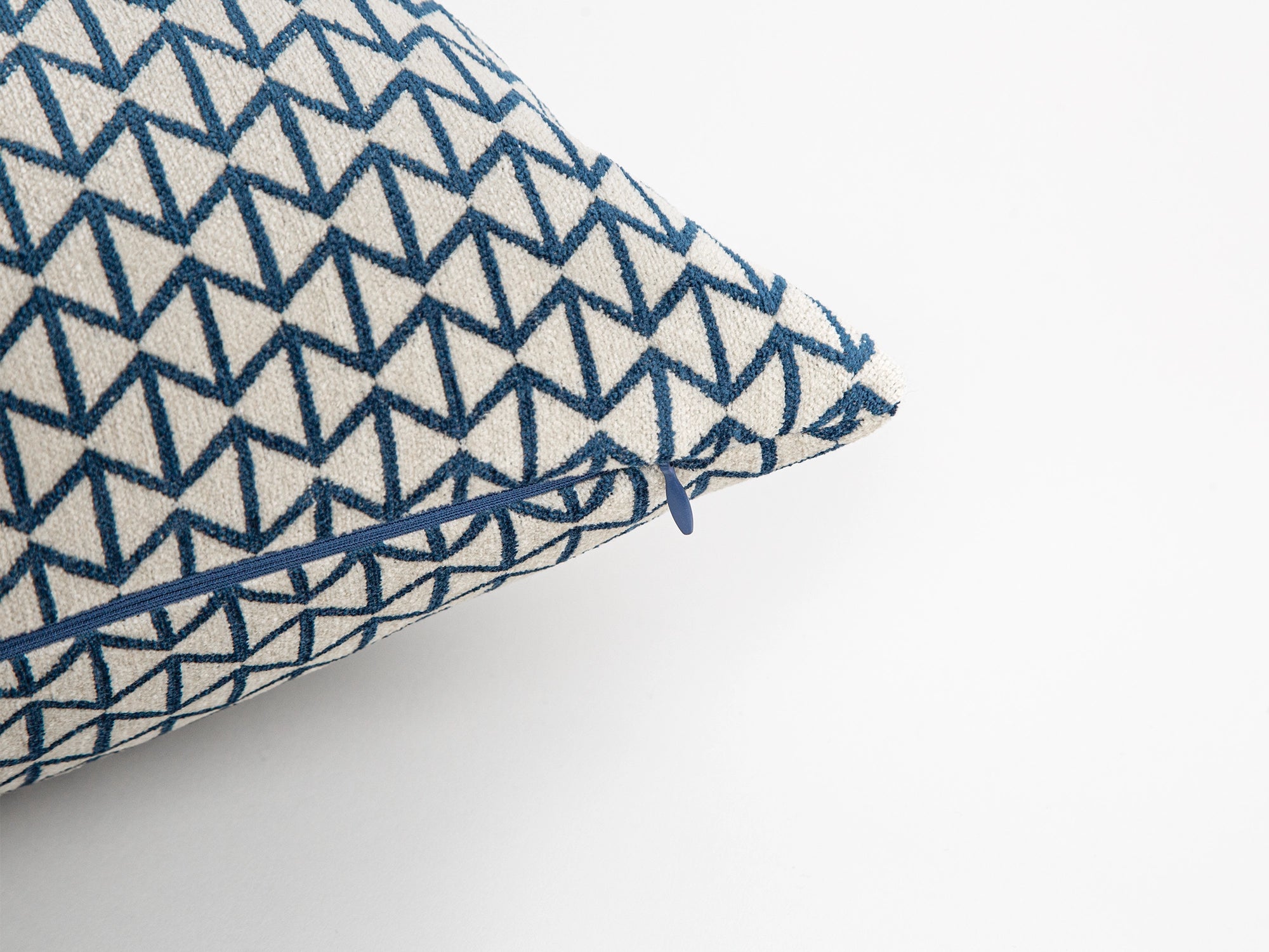 Ivory Bowtie Woven Pillow Cover - Vector