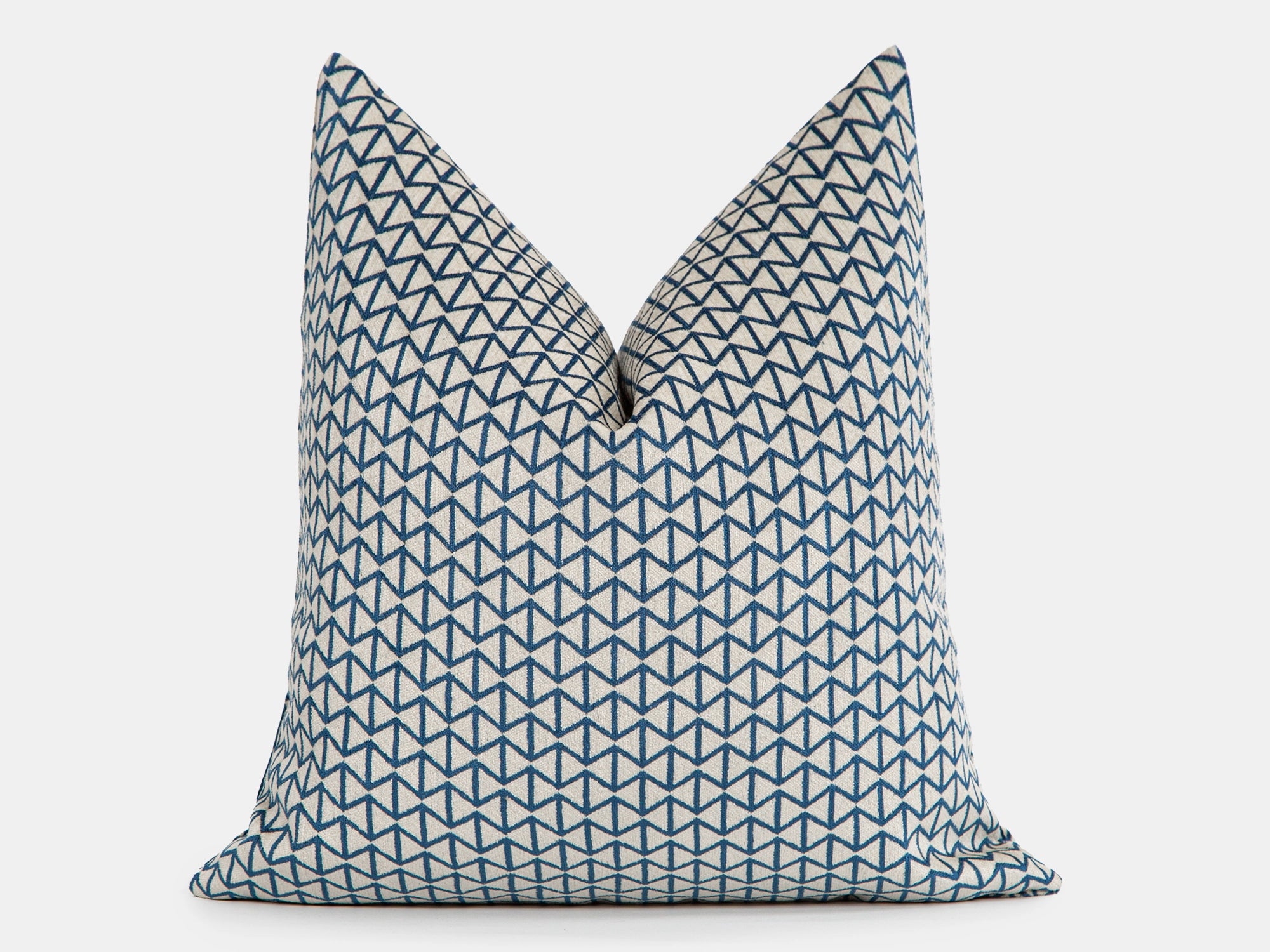 Ivory Bowtie Woven Pillow Cover - Vector