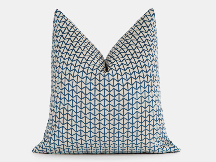 Ivory Bowtie Woven Pillow Cover - Vector