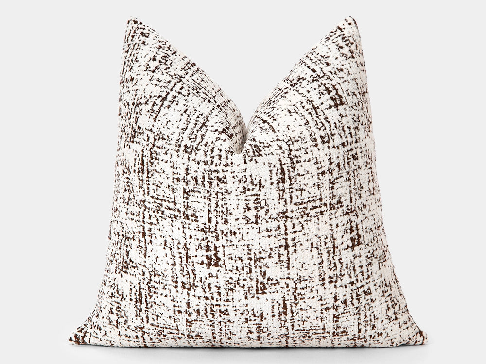Ivory Woven Boho Pillow Cover