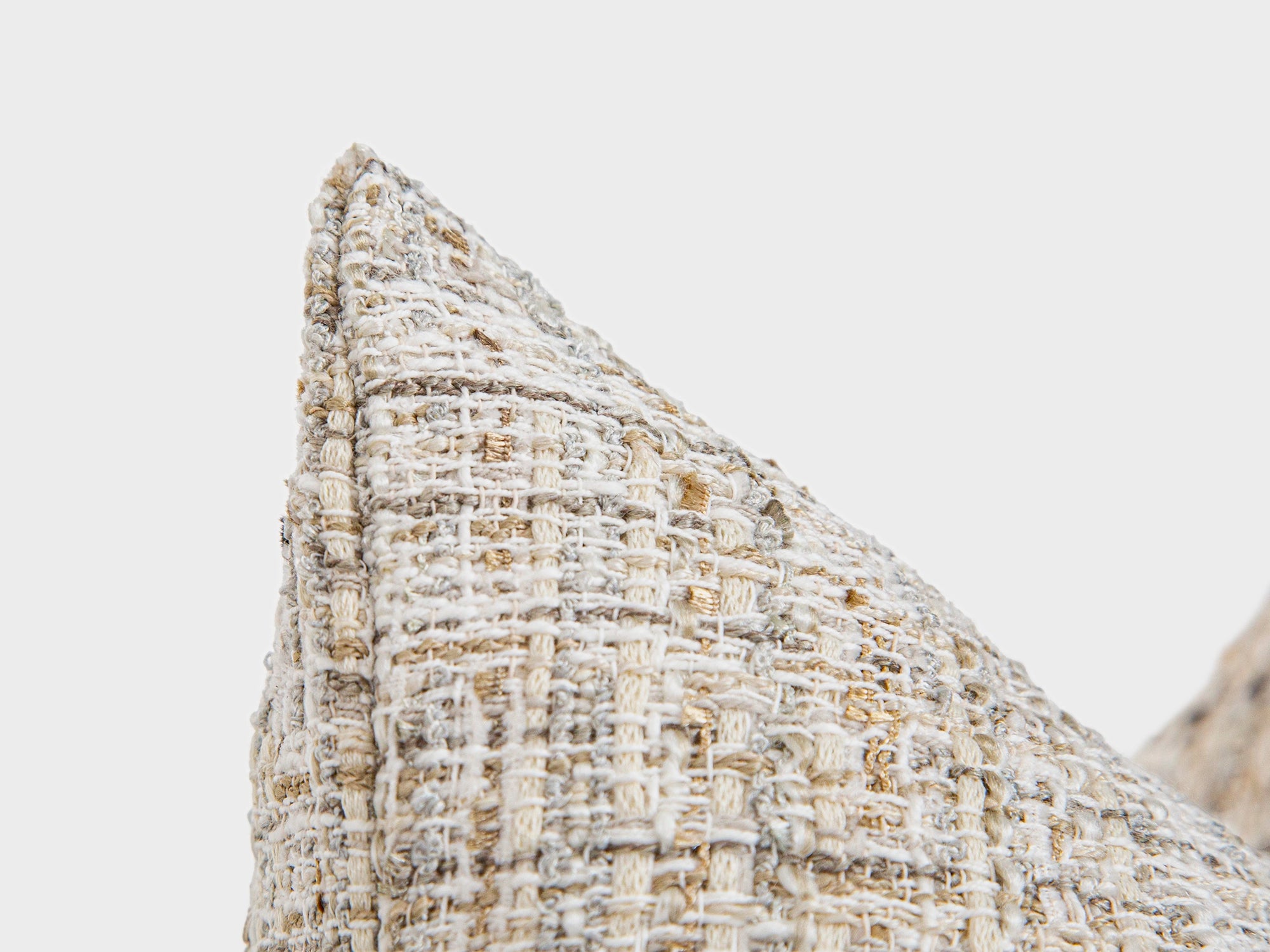 Ivory Boho Textured Pillow Cover