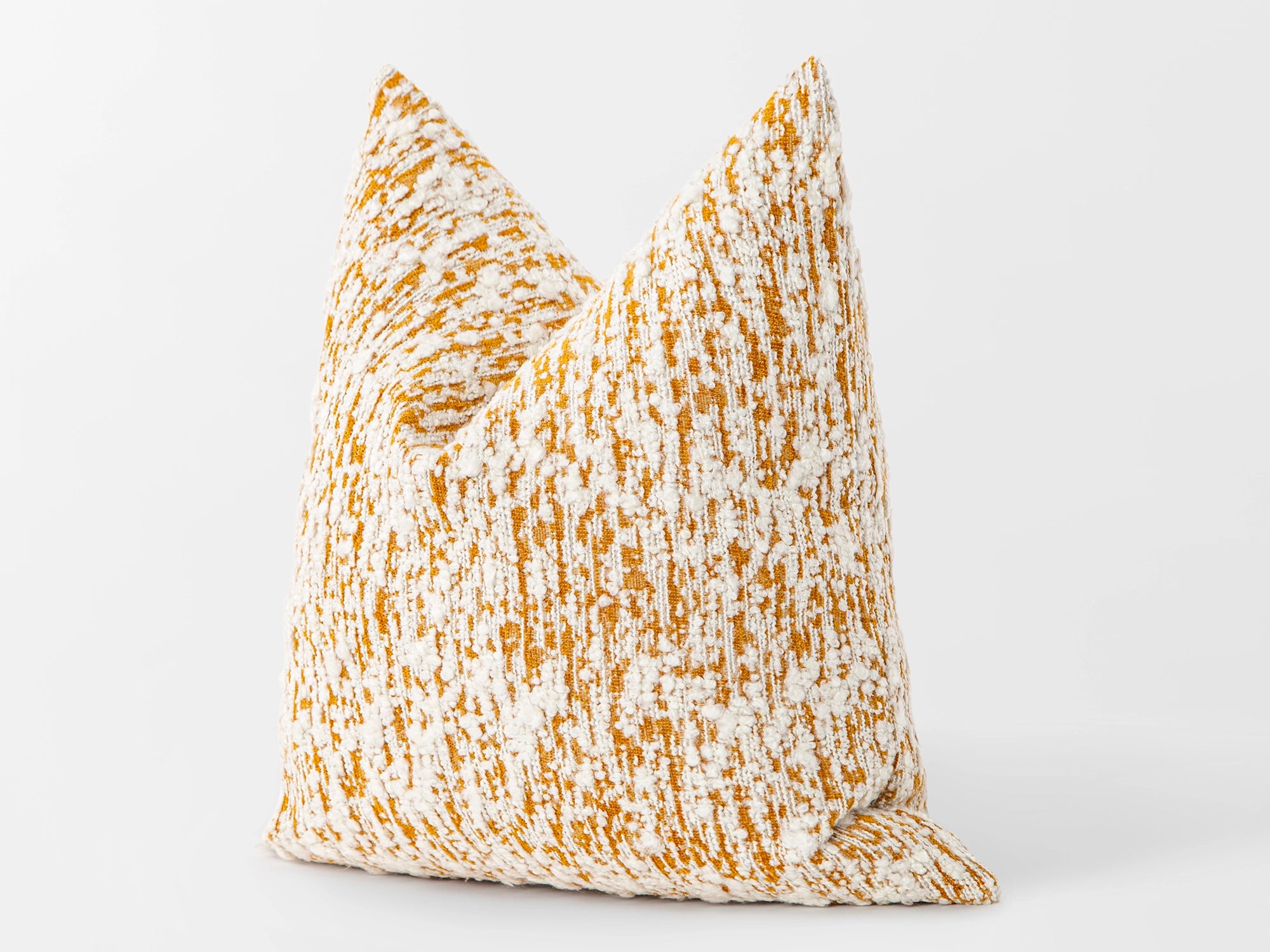 Ivory Flame Textured Pillow Cover