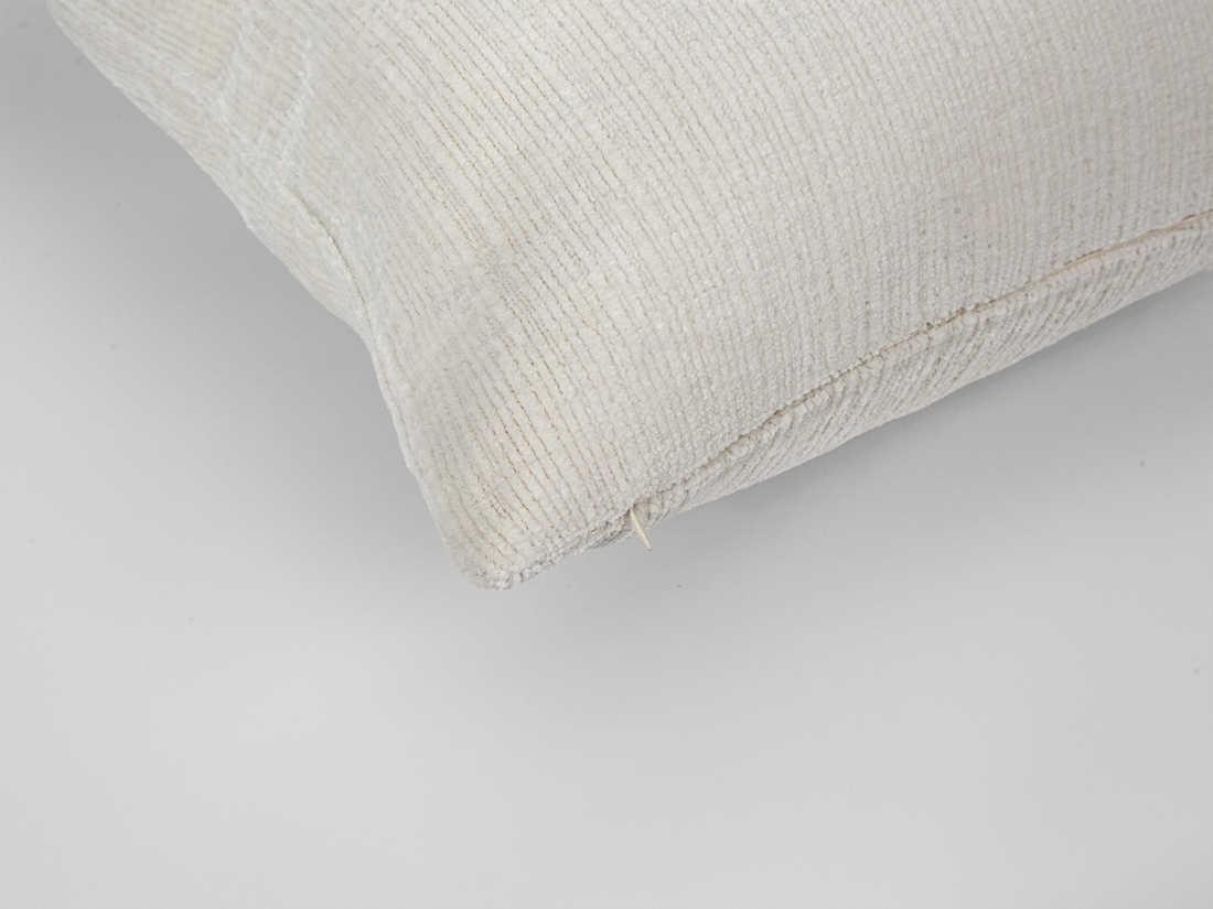 Ivory Textured Cozy Pillow Cover